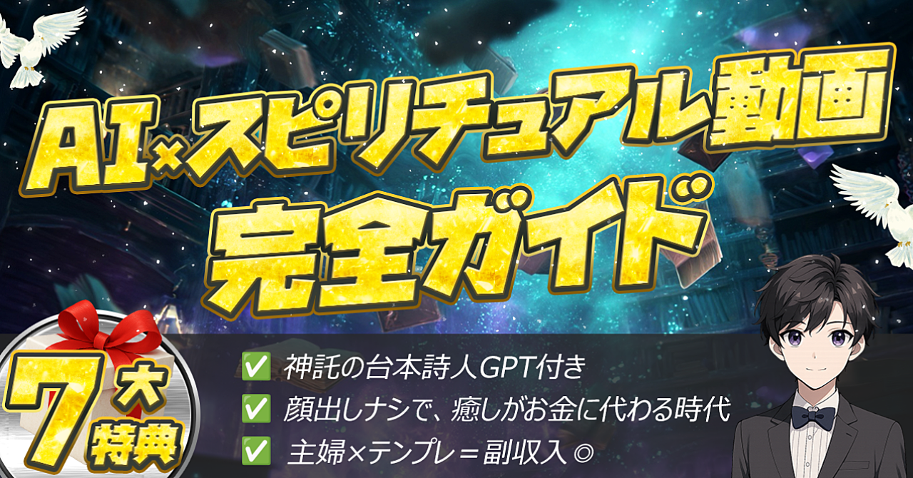 AI×スピリチュアル動画～スマホ1台、1日15分の癒しの副業で“月10万円！？”を静かに稼ぐ～